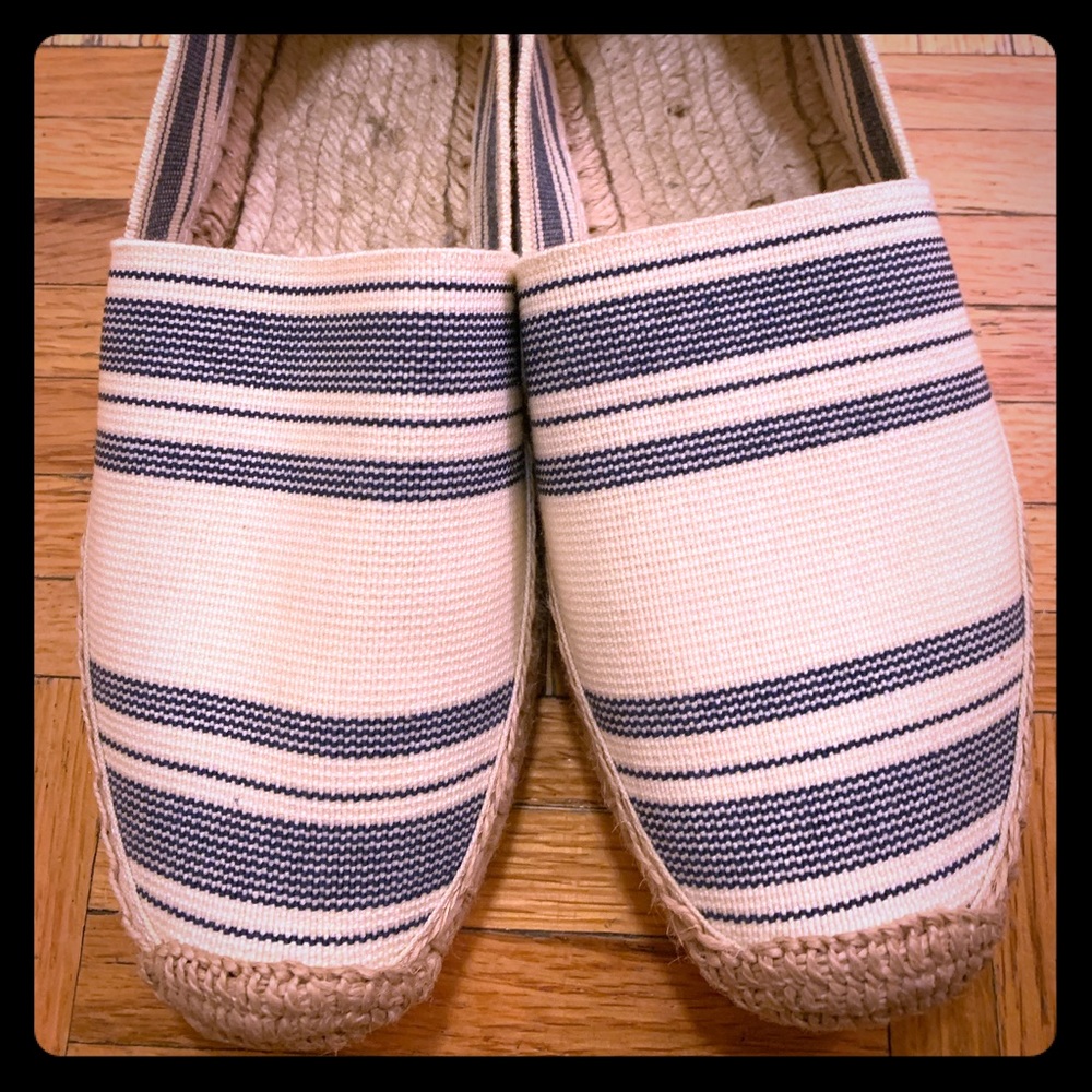 Tory burch Striped Elastic Espadrille size 9.5